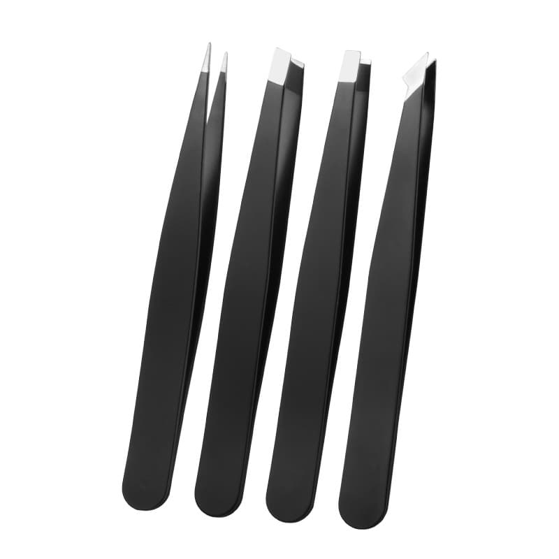 Flat-mouth tweezers for pulling leg hair, men's beard plucking pliers artifact, eyebrow trimmer, eyebrow clipper, false eyelash clipper
