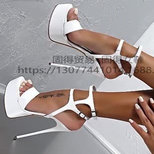 Cross-border independent station ins fashion runway waterproof platform stiletto heel summer women's sandals single shoes Platform Shoe