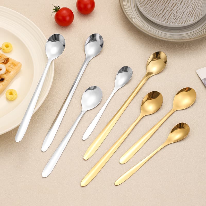 Stainless steel spoon dessert spoon wedding souvenir mixing spoon cake coffee spoon bird's nest spoon