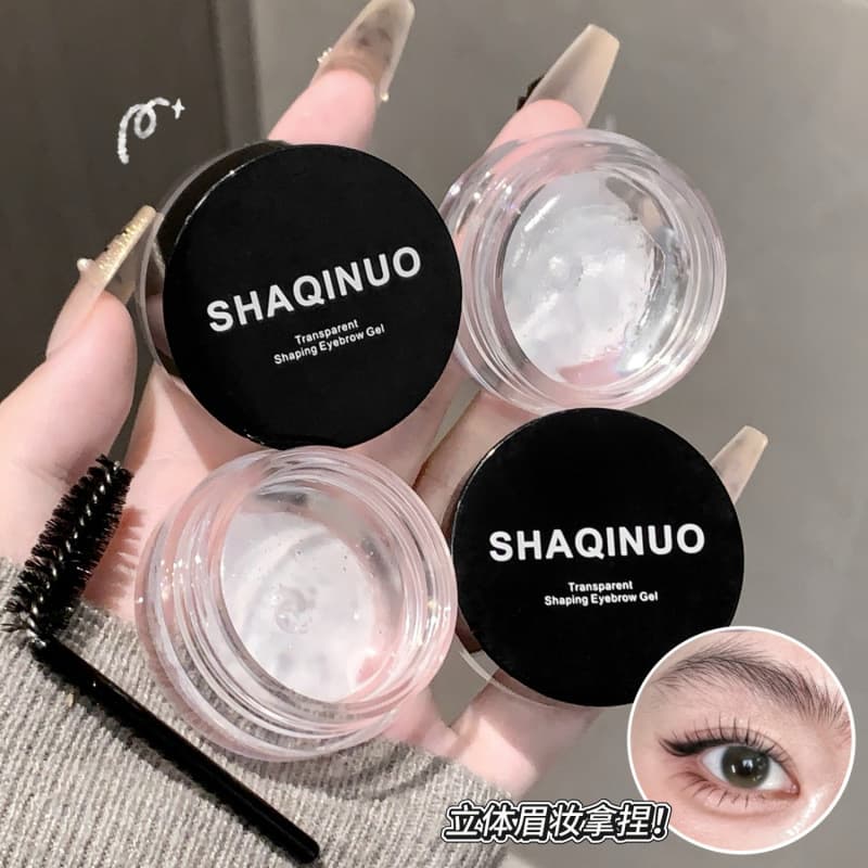 SHAQINUO Transparent Shaping Eyebrow Gel Natural Refreshing Long-Lasting Transparent Gel Wild Eyebrow Cream Cross-border Makeup