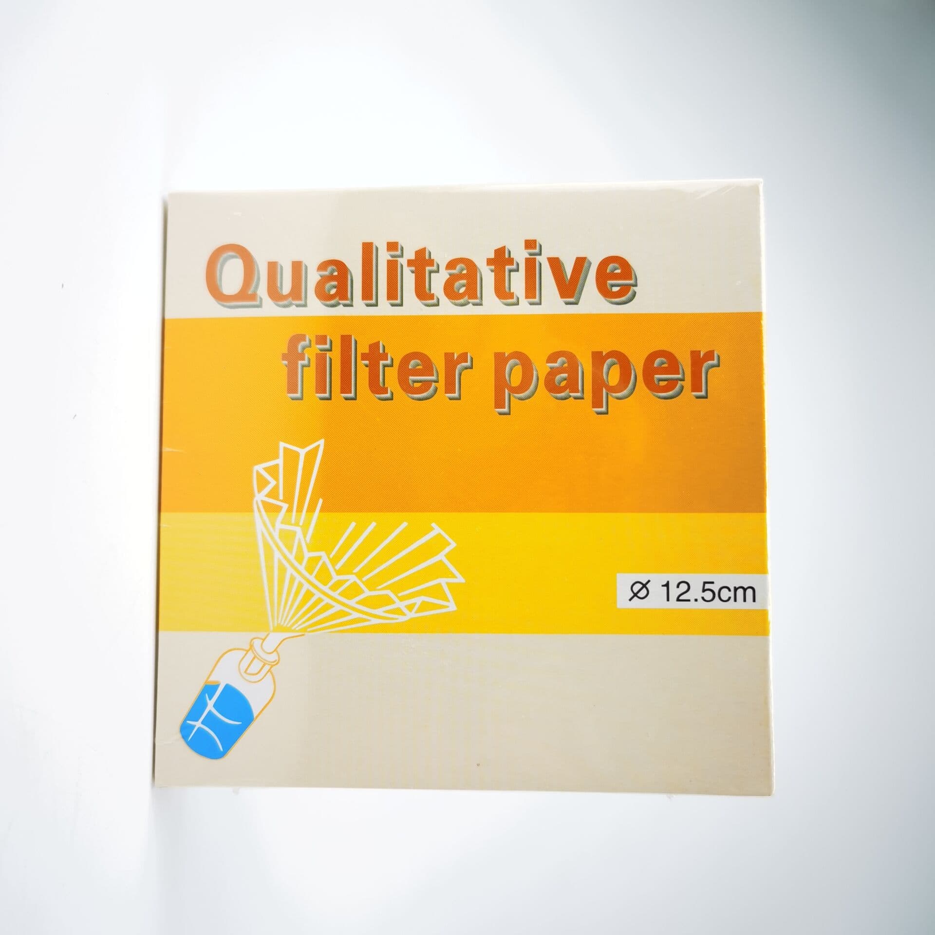 Neutral English Packaging 12.5cm Qualitative Filter Paper