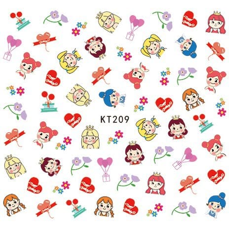 Children's Nail Stickers Little Girls Cross-border E-commerce Nail Jewelry Children's Nail Stickers KT209-231