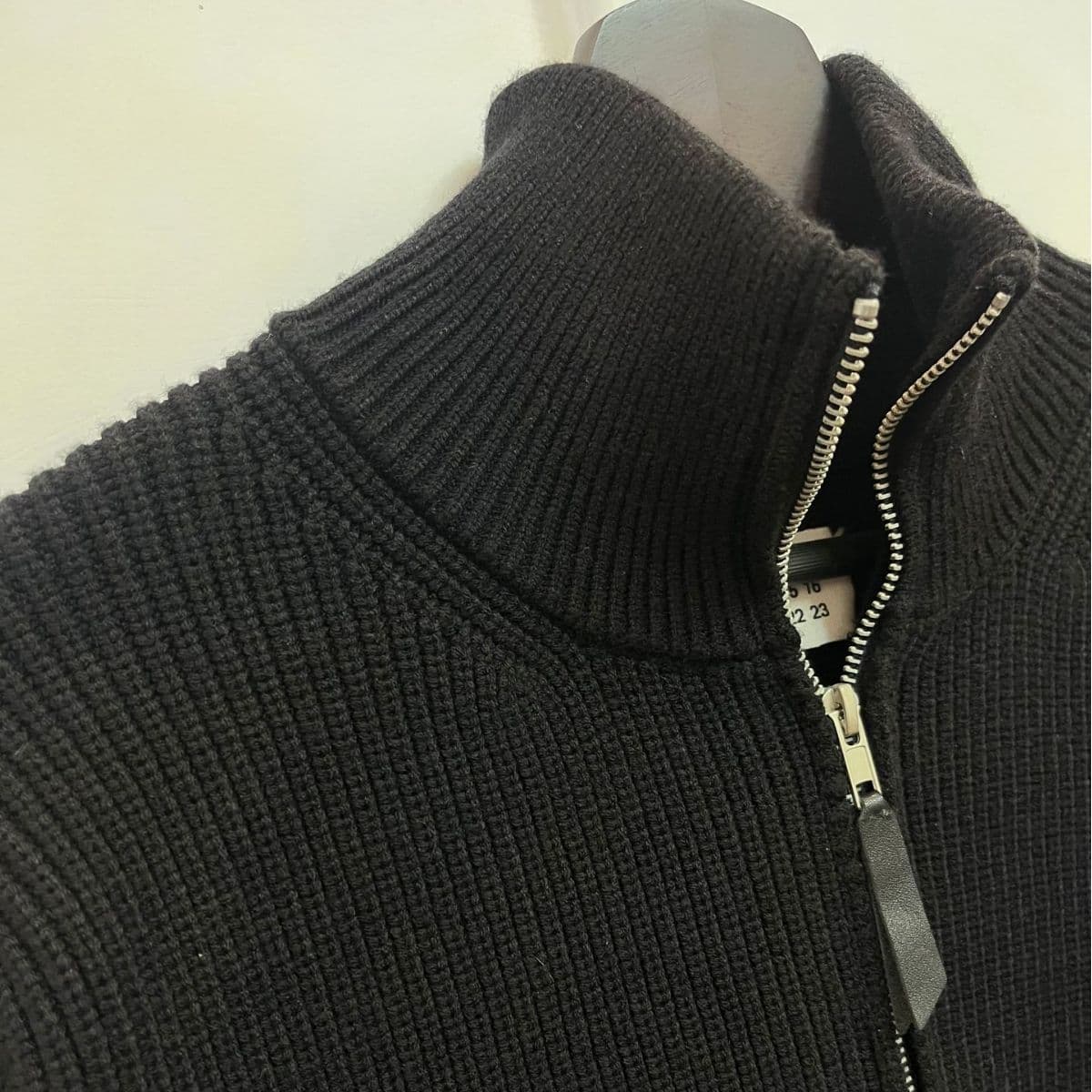High-weight, four-corner double-zipper, relaxed knitted sweater/cardigan/jacket, turtleneck men's autumn/winter sweater, fashionable.