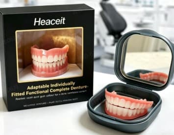 DIYcos New Full Coverage Upper and Lower Teeth Dental Veneer Caps Decorative Stage Cosplay