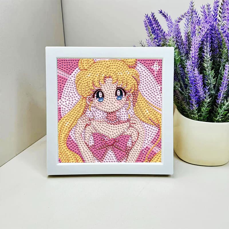 Sailor Moon Diamond Painting Kit for Kids DIY Diamond Art Stickers Couple Full Drill Diamond Painting Wholesale