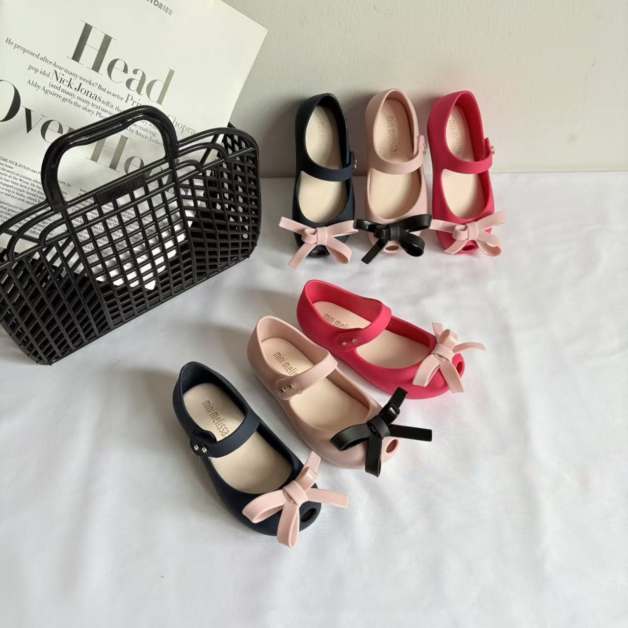 Melissa Girls' Shoes Bow Shoes Ballet Shoes Brazilian Jelly Shoes