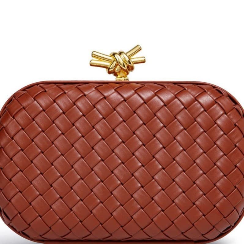 Cross-border European and American B family braided small fragrant chain crossbody big brand style clip box crossbody shoulder bag light luxury