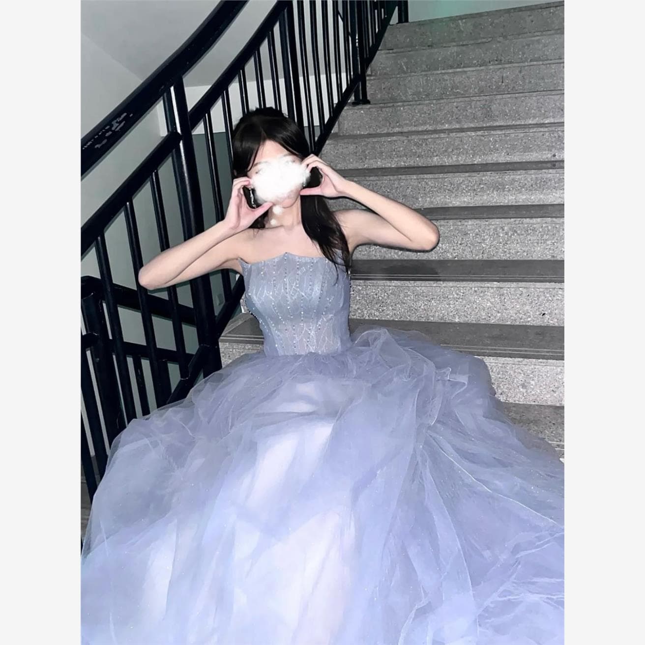 Piano performance dress, female adult evening dress, high quality 18th birthday adult ceremony wedding dress, bel canto music art test