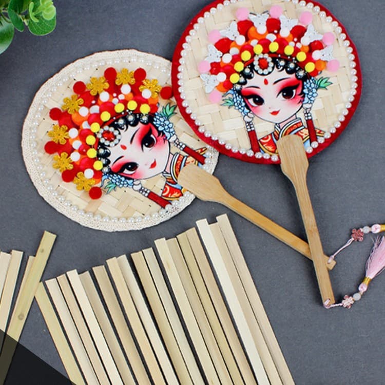 DIY Peking Opera Mask Fan Making Material Kit, Theatrical Activities, Cultural Heritage, Intangible Cultural Heritage, and Traditional Chinese Style Works