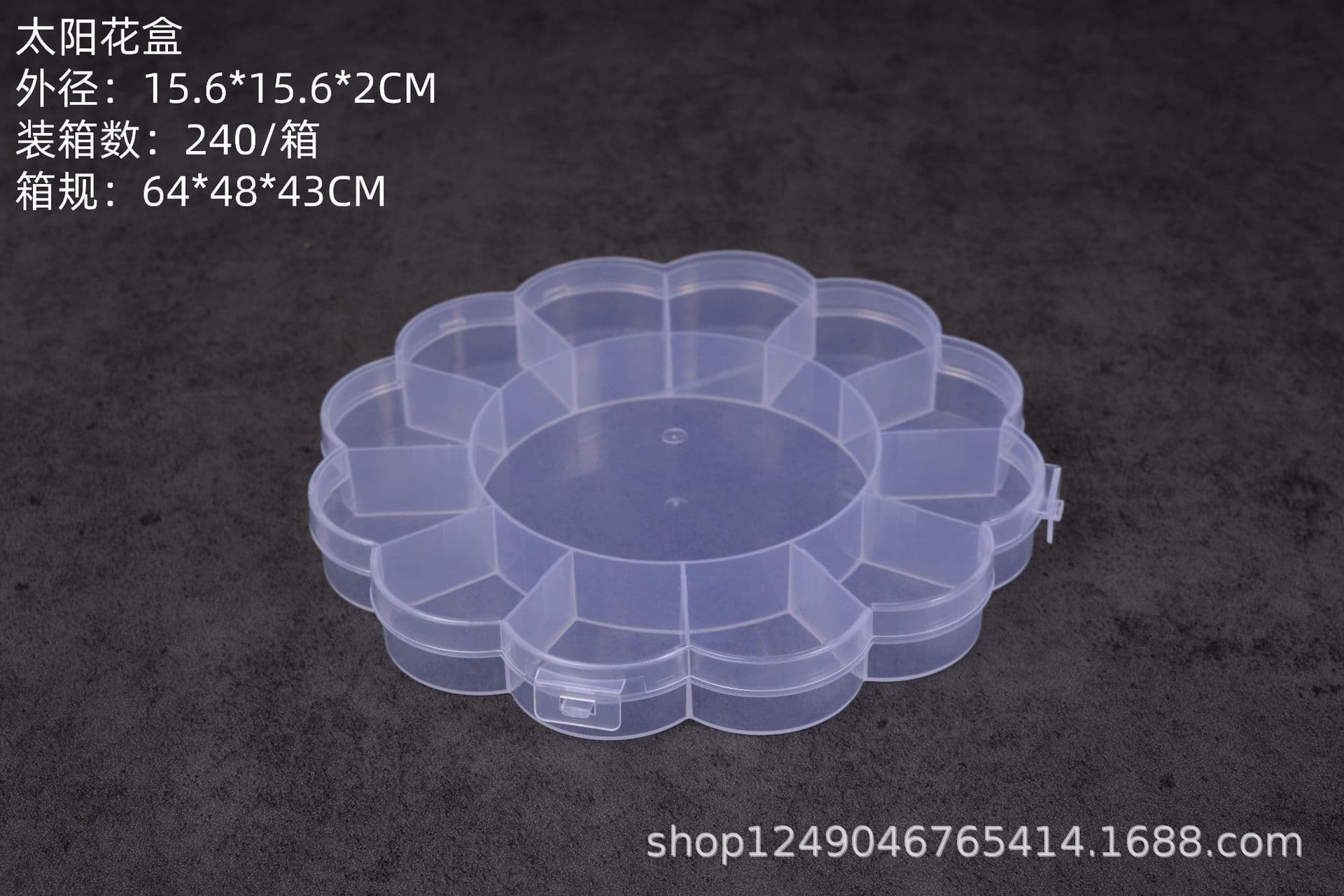 Transparent PP Organizer Box 5/10/15 Grids Fixed or Detachable Parts Packaging Plastic Box for Jewelry Screws Wholesale Factory
