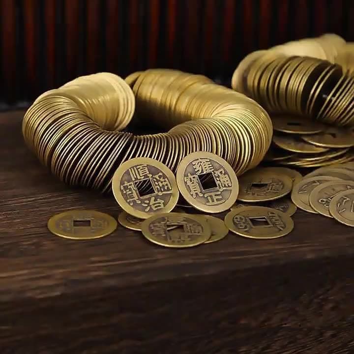 Brass Five Emperor coins in 1g and 2g bulk packages, featuring Shunzhi, Kangxi, Yongzheng, Qianlong, Jiaqing eras, wholesale of antique Five and Six Emperor coins