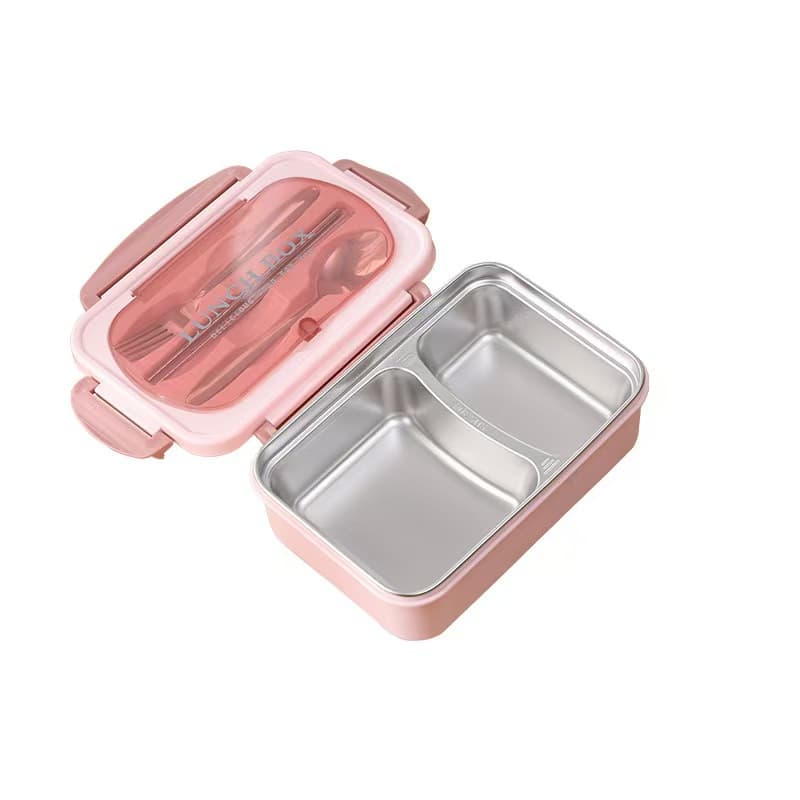 In Stock Compartment Insulated Lunch Box Microwave Safe Wholesale 304 Stainless Steel Bento Box for Students Women Office Use