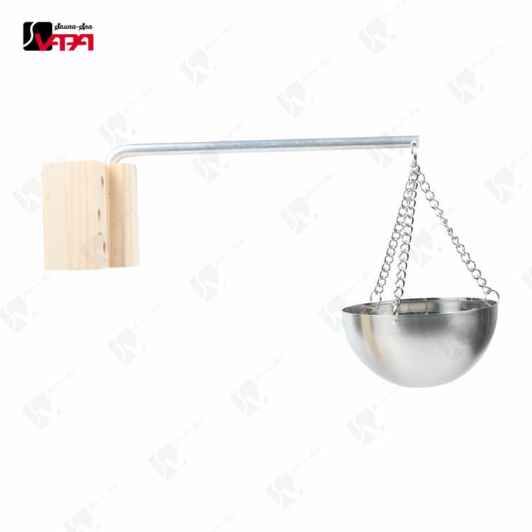 120MM Export Sauna Stove Aromatherapy Bowl, Incense Holder for Dry Sauna Rooms, Wall-Mounted Stainless Steel Aromatherapy Dish
