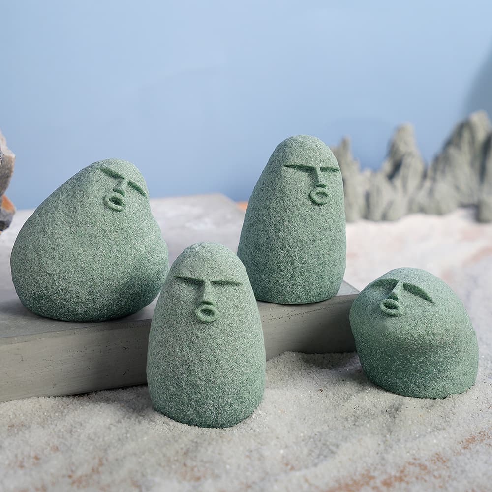 Blue Sandstone Mini Landscape Aquarium Ornaments, Bonsai Creative Unique Crafts, Desktop Figurine Decorations