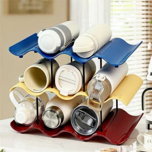 Multi-layer Stackable Cup Holder Storage Rack for Insulated Cups, Living Room, Dining Table, Tea Cups, Water Cups, Coffee Cups