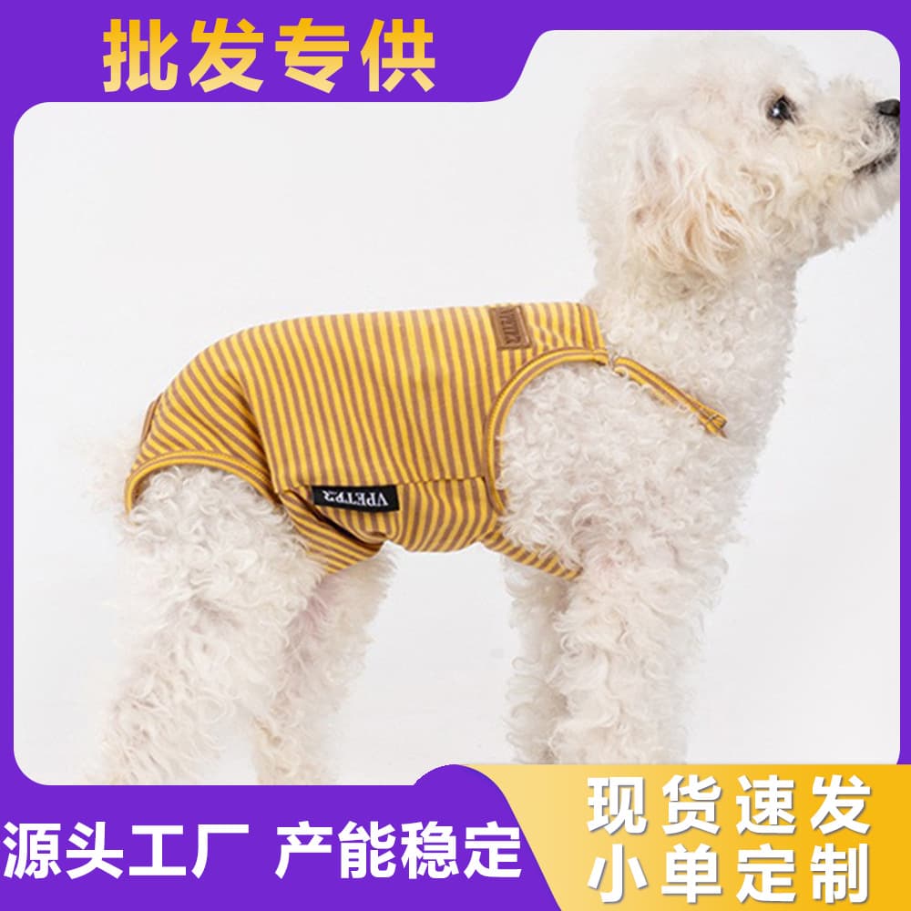 Pet Physiological Pants Mother Dog Integrated Strap Style Teddy Menstrual Pants Dog Auntie Napkin Anti-harassment Safety