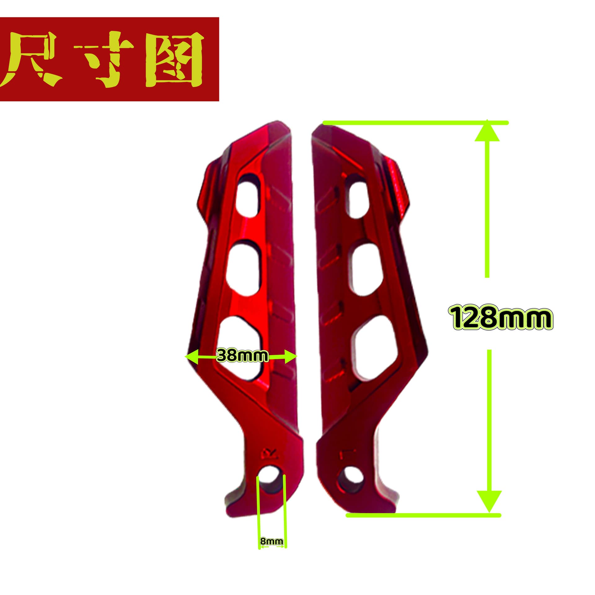 For Yamaha NMAX155 Rear Foot Pegs Modified AEROX155 Anti-Slip Pedals Modified Footrest Pedals