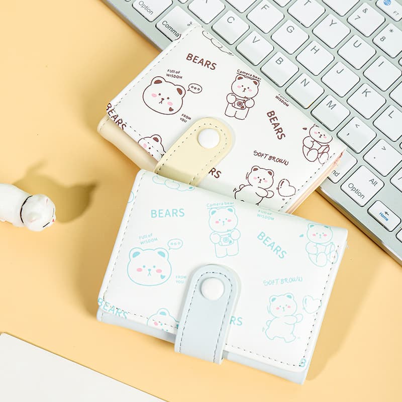 Korean-style Women's Wallet, Short Cartoon Cute Multi-Card Slot Coin Purse Wallet, Wholesale