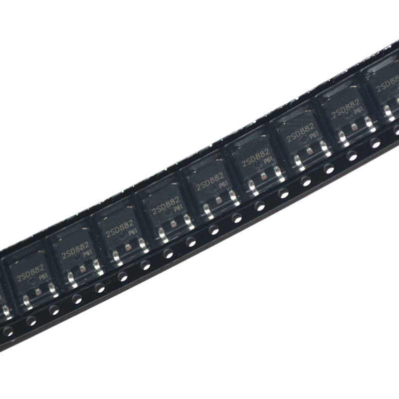 Risym SMD Transistor D882, 2SD882, 3A/40V, Power Transistor NPN TO-252, 10 pcs