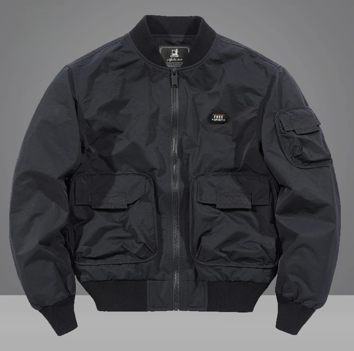Winter jacket men's cotton thickened multi-pocket workwear spring and autumn windproof baseball uniform jacket men's loose and casual
