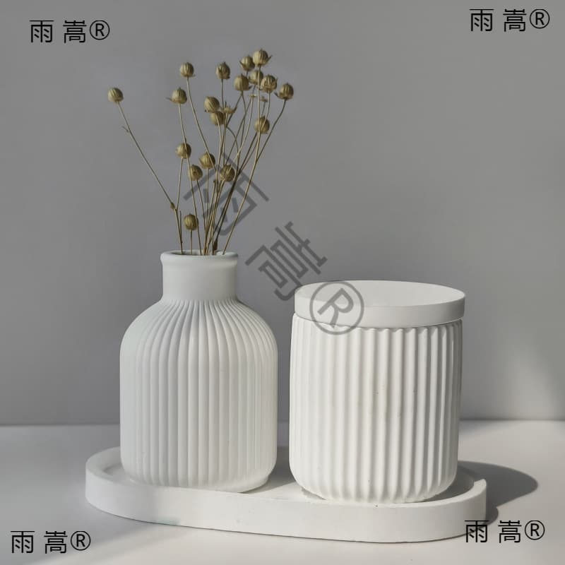 diy plaster vase scented candle cup silicone mold crystal glue mold oval tray ornament resin DIY