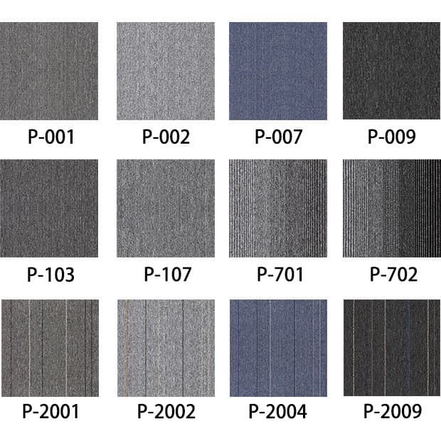 Office carpet mosaic square billiard hall project room floor mat commercial PVC manufacturer hotel floor mat