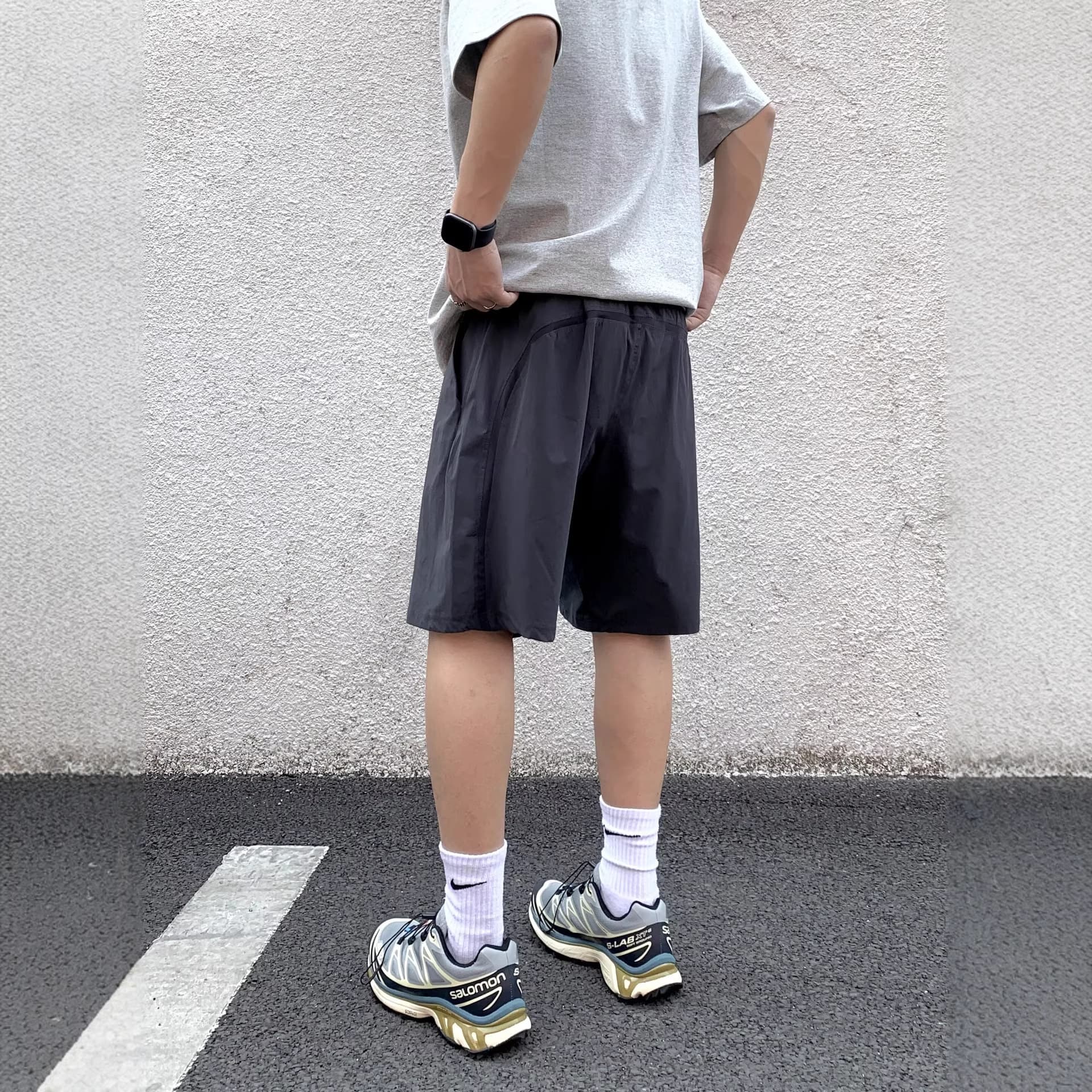 Lulu Style UPF100+ Original Yarn Sun Protection Quick-Dry Shorts, Casual Sports Running Fitness 5-Inch Shorts, Unisex
