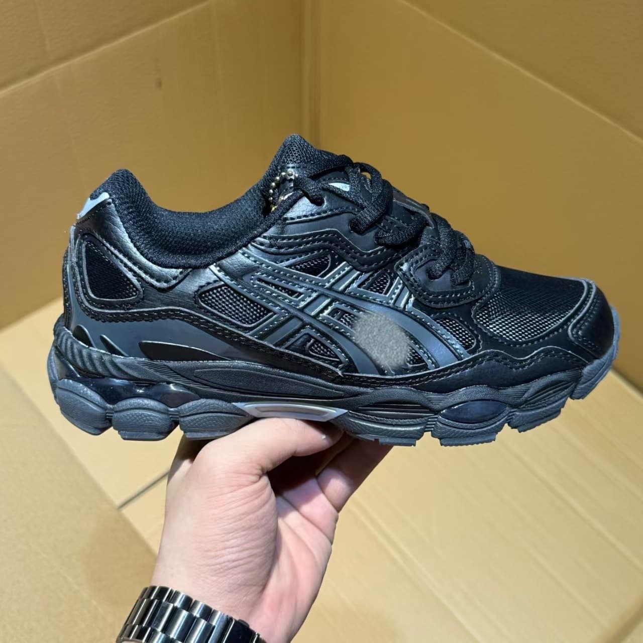 Best-selling ASICS GEL-NYC14 Men's Running Shoes, Summer Breathable Mesh, Large Size, Anti-slip, Cushioned Film Running Shoes
