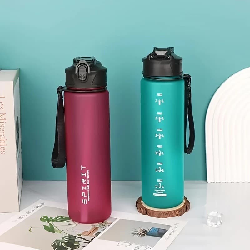 750ML Minimalist Cross-Border Solid Color Frosted Cup Sports High-Appearance Large-Capacity Water Bottle Portable Fashionable Hot-Selling Student