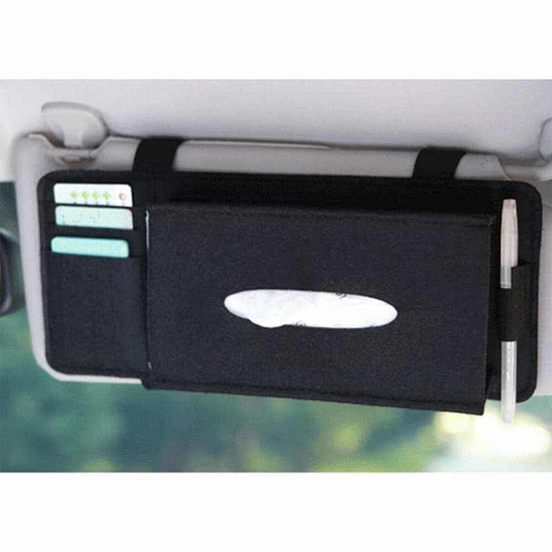 Car Felt Tissue Box Car Ceiling Sun Visor Tissue Box Car Tissue Box