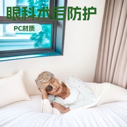 Cross-Border Trade Hot-Selling Transparent Plastic Eye Mask - Helmet with Brown Shade for Post-Ophthalmic Surgery Safety Goggles