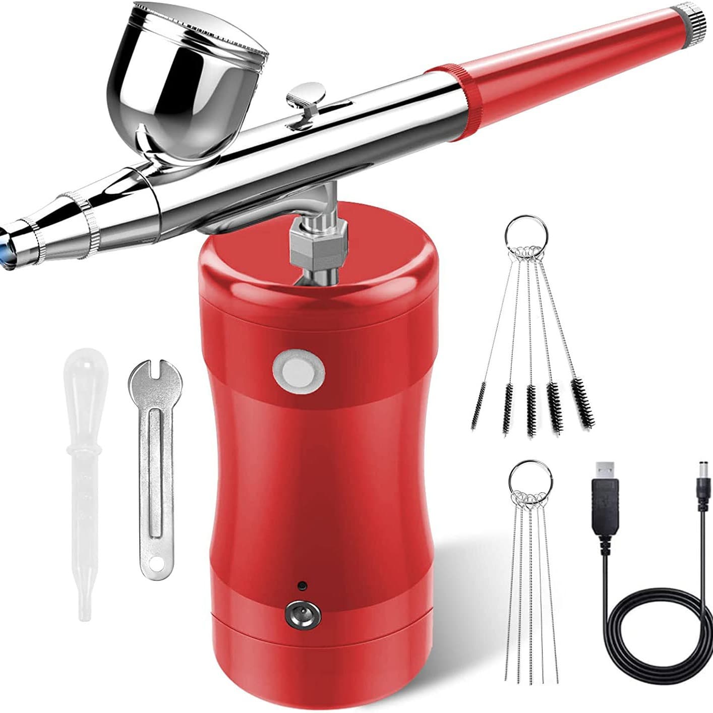 Airbrush Kit Portable Mini Airbrush Gun with Compressor Set Makeup Tool Airbrush Painting Kit