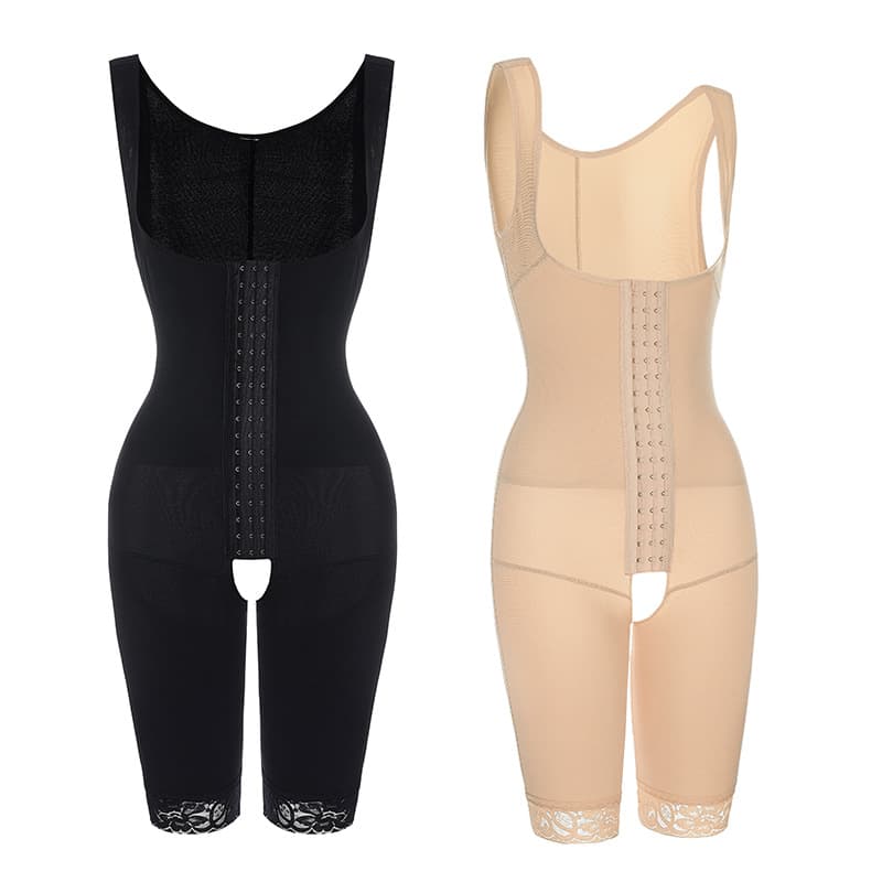 Cross-border Open Crotch Bodysuit Shapewear Body Shaper Tummy Control Butt Lifter