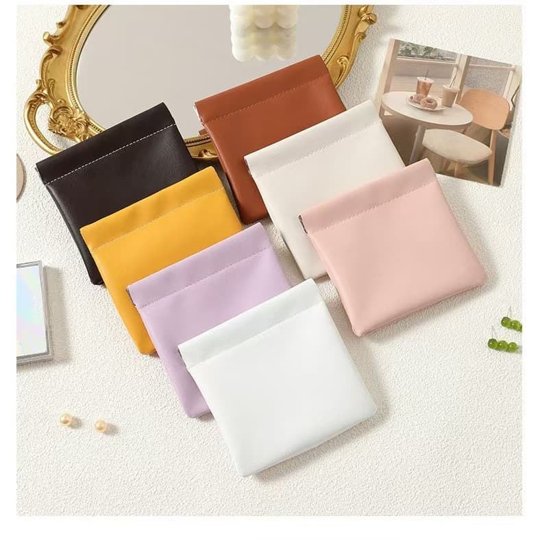 Custom Antique Storage Bag Data Cable Storage Bag Auto-Close PU Makeup Bag Portable Small Bag Cosmetics