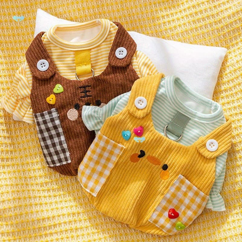 New Pocket Suspender Traction Two Feet Apparel Bichon Teddy