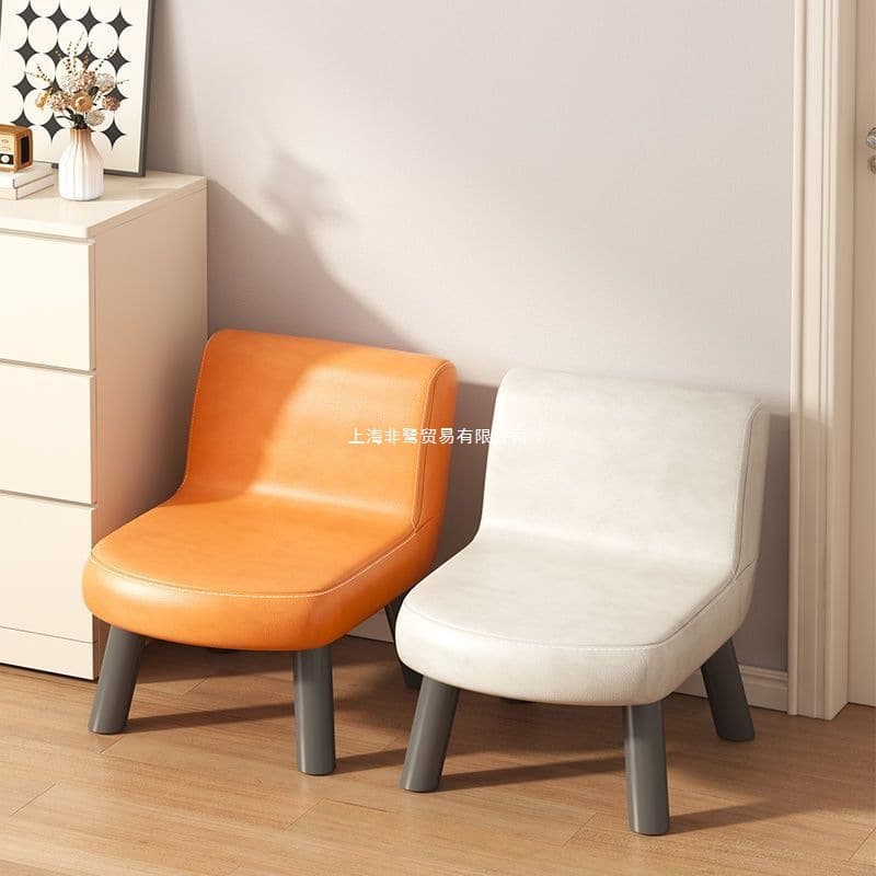 Home use backrest sofa stool, small chair for adults and children, low bench for doorway shoe changing, living room tea table.