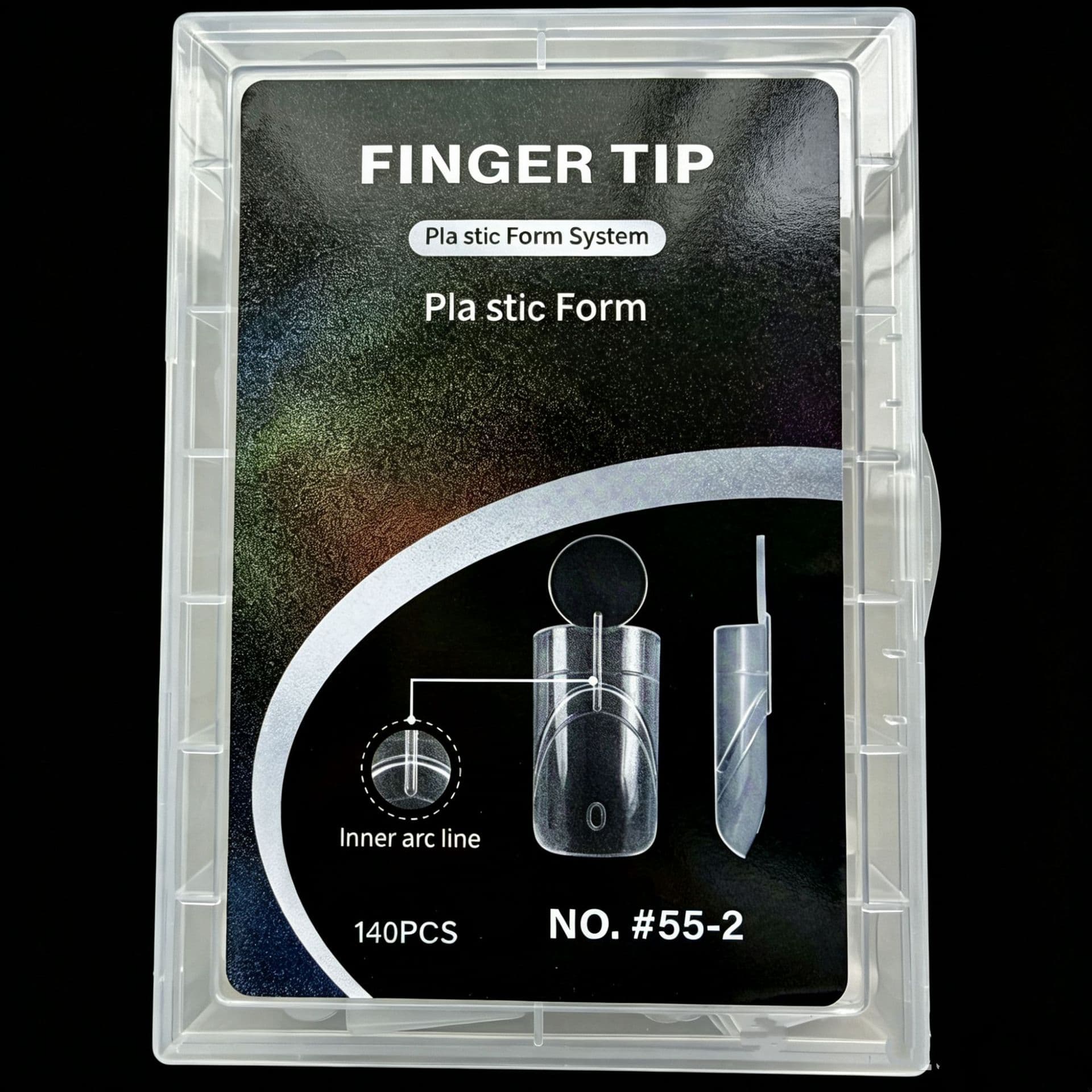 New thin dog ladder oval nail mold manicure sandwich sandwich extension nail mold paper-free transparent crystal nail mold