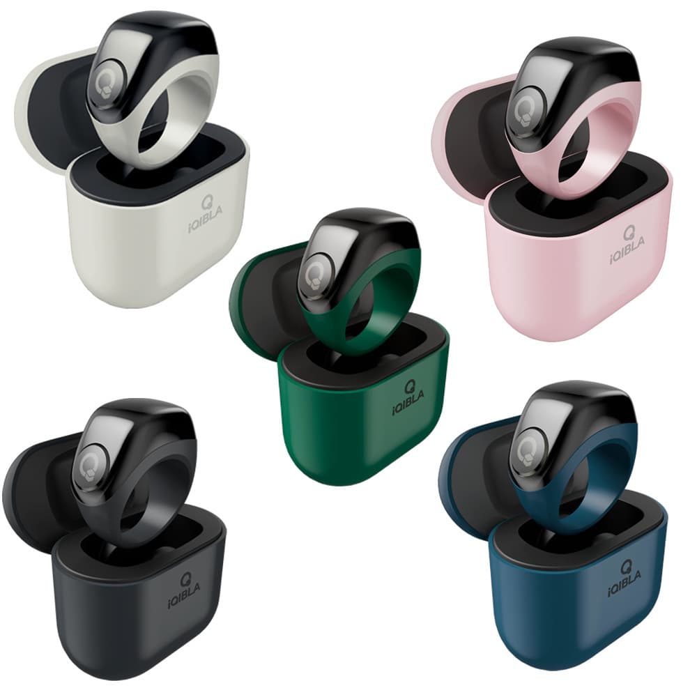 J01# with Three Replaceable Ring Mounts and Rechargeable Storage Case, Charging Counter Timer Portable