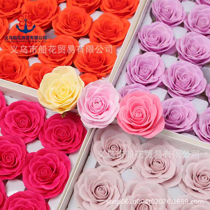 Seven-layer awakening rose soap flower head immortal flower soap flower simulation bouquet gift diy holiday decoration