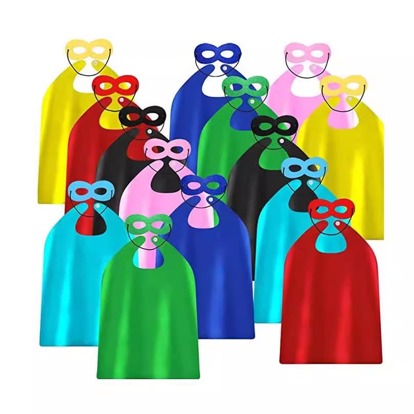 Cape Cloak Children's Cape Superman Cape Halloween Cape with Eye Mask