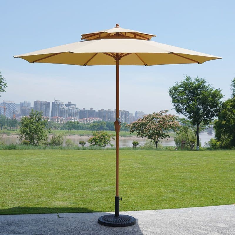 Outdoor Folding Beach Umbrella, Large Sun Shade for Stalls, Security Booth, Patio Use