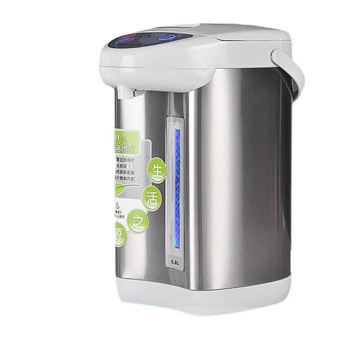 Factory Wholesale 5.8L Automatic Electric Kettle, Large Capacity 5L Hot Water Bottle, 304 Stainless Steel Double-Layer Insulated Water Dispenser