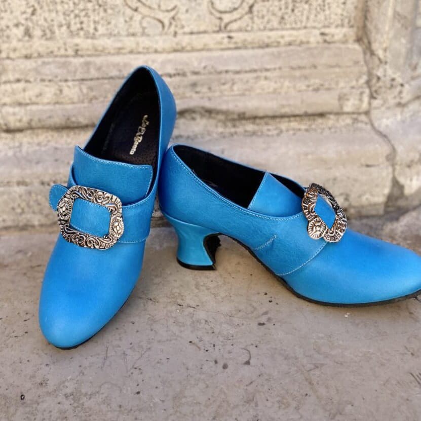 Amazon Independent Site Cross-border Trade New European and American Retro 18th Century Medieval Renaissance Halloween Women's Shoes