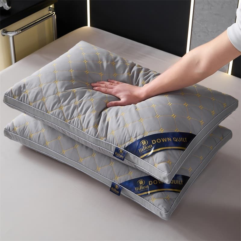 Adult Pillow Core for Cervical Support and Sleep Aid, Pair for Home Use Hilton Hotel Pillow Single Student Dormitory Full-Size