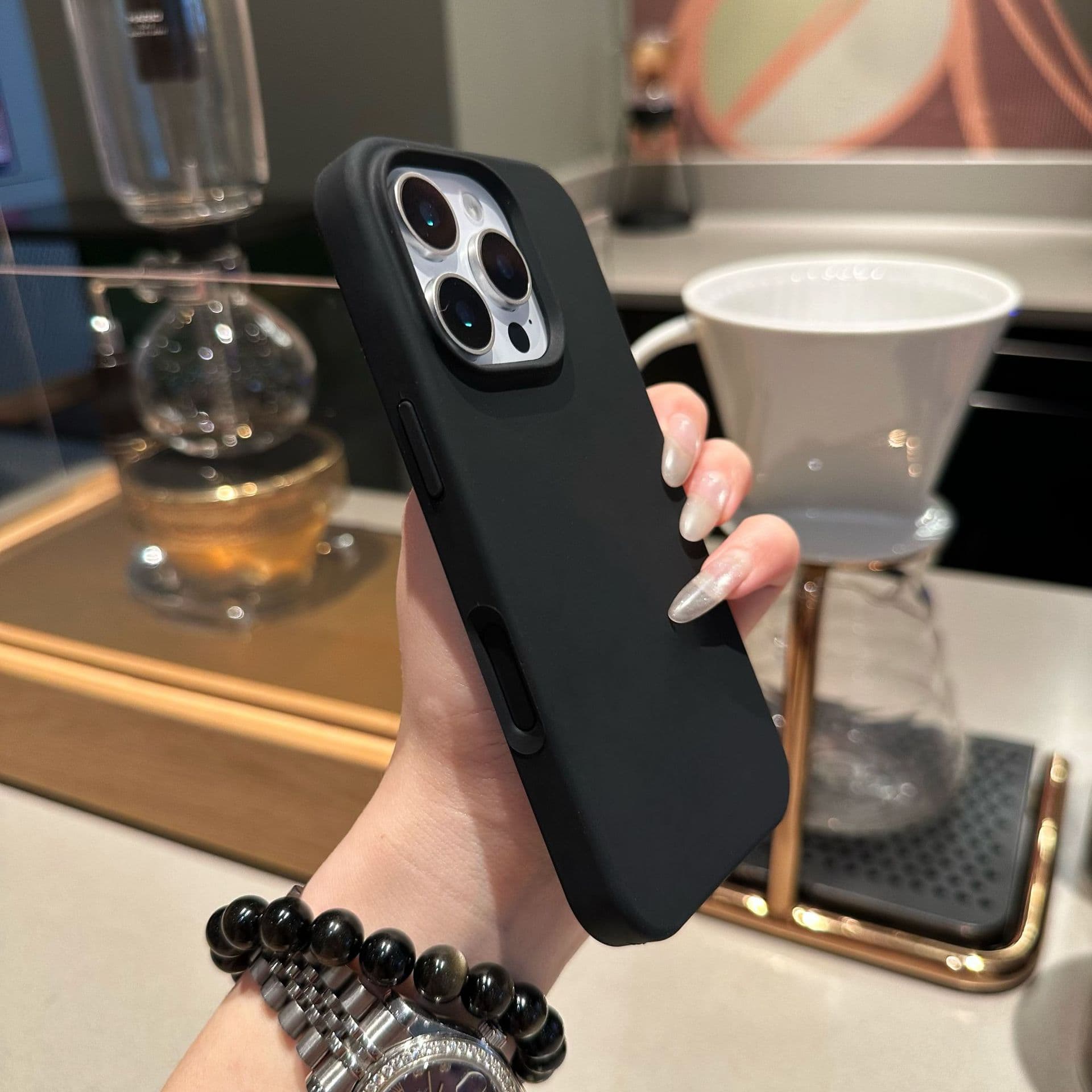 Compatible with iPhone 17 Pro Max Case Official Liquid Silicone One-Piece AI Camera Button Apple 16 Shockproof