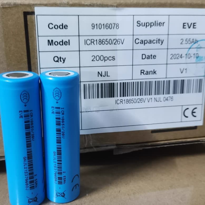 EVE 18650 Lithium Battery 26V 2600mAh Power Battery 3.7V Electric Vehicle Power Tool Battery Pack