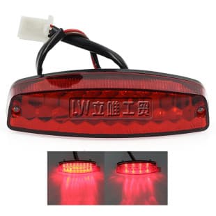 ATV Beach Buggy LED Tail Light Small Dinosaur Bull Brake Light Scooter Tail Light