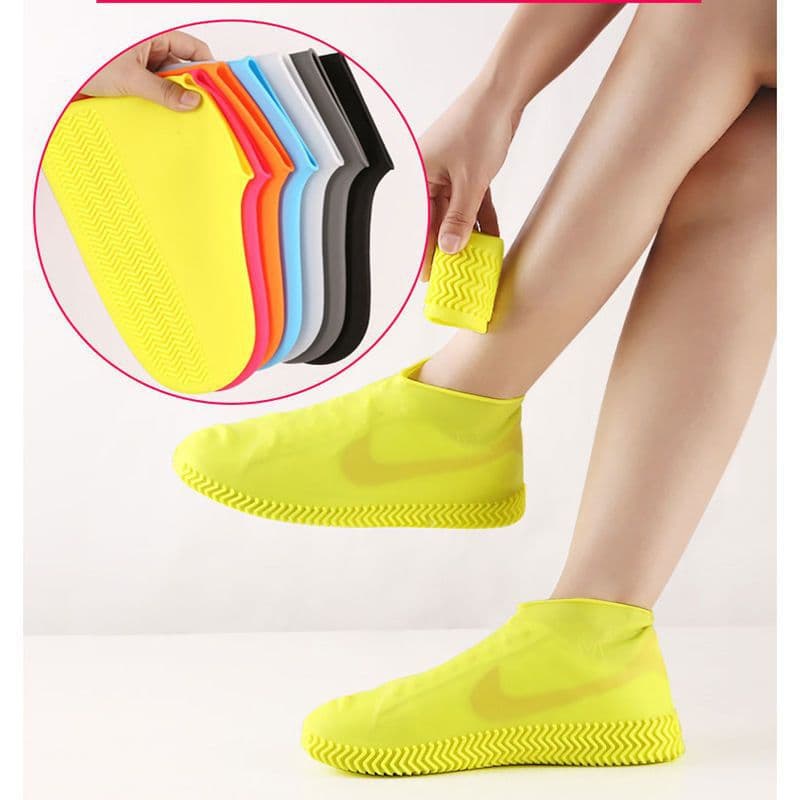 Rain Shoe Covers Rainy Day Waterproof Shoe Covers Anti-Slip Adult Children Outdoor Portable Silicone Shoe Covers Rain Boots Factory Wholesale