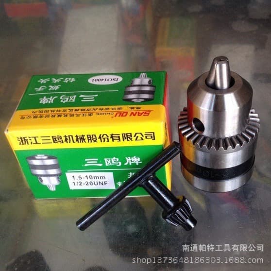 Drill Chuck 10mm 1/2-20UNF Wrench Thread Drill Chuck Quality Assurance Genuine Sanou