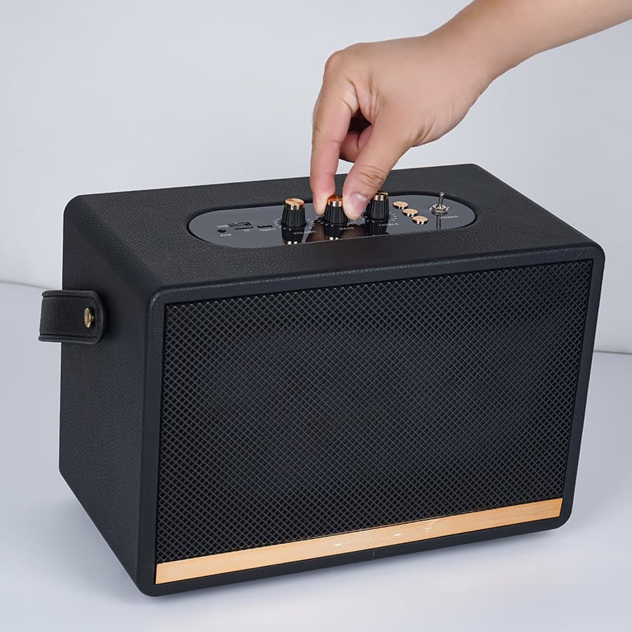 Cross-border M50 Vintage Bluetooth Speaker Amplifier Integrated Wooden Bluetooth Speaker Subwoofer Wireless Bluetooth Audio